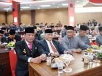 Hadiri HUT LUbuklinggau Wakil Gubernur Bengkulu, Rosjonsyah (paling kiri) mewakili Pemprov Bengkulu, menghadiri acara HUT Kota Lubuklinggau ke-21 tahun 2022.(Foto/Ist)