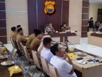 Pemprov Bengkulu dan Polda setempat menggelar rakor bersama instansi terkait untuk membentuk Tim Satgas Mantap pengelolaan objek wisata Pantai Panjang, Kota Bengkulu, bertempat di Mapolda Bengkulu.(Foto/Ist)