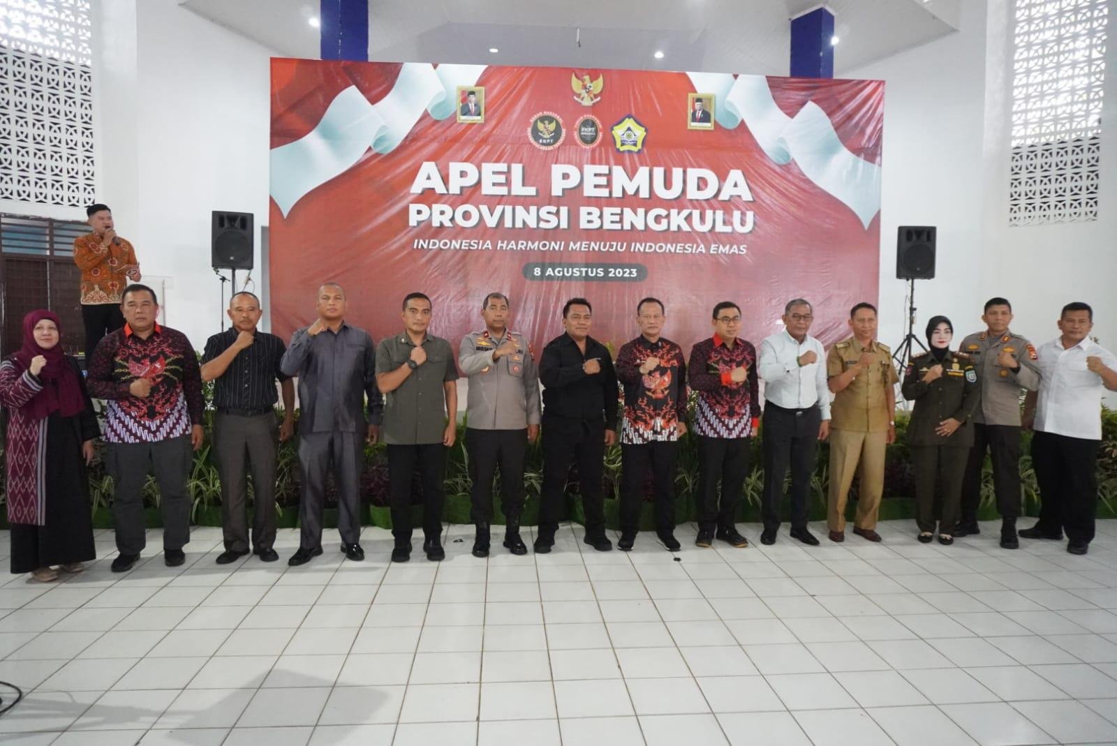 BPPT bersama Pemprov Bengkulu menggelar acara Apel Pemuda dalam rangka pencegahan ancaman radikalisme dan terorisme di tengah masyarakat daerah ini.(Foto/Ist)