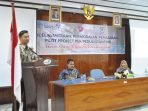 Plt Kepala BKKBN Bengkulu, Iqbal Apriansyah memberikan sambutan pada acara kegiatan pengembangan model kemitraan, pemodalan, pemasaran, pilot project Pemberdayaan Ekonomi Keluarga (PEK) peduli stunting di gedung Balatbang BKKBN Provinsi Bengkulu, Selasa 8 Agustus 2023.(Foto HB/Idris)