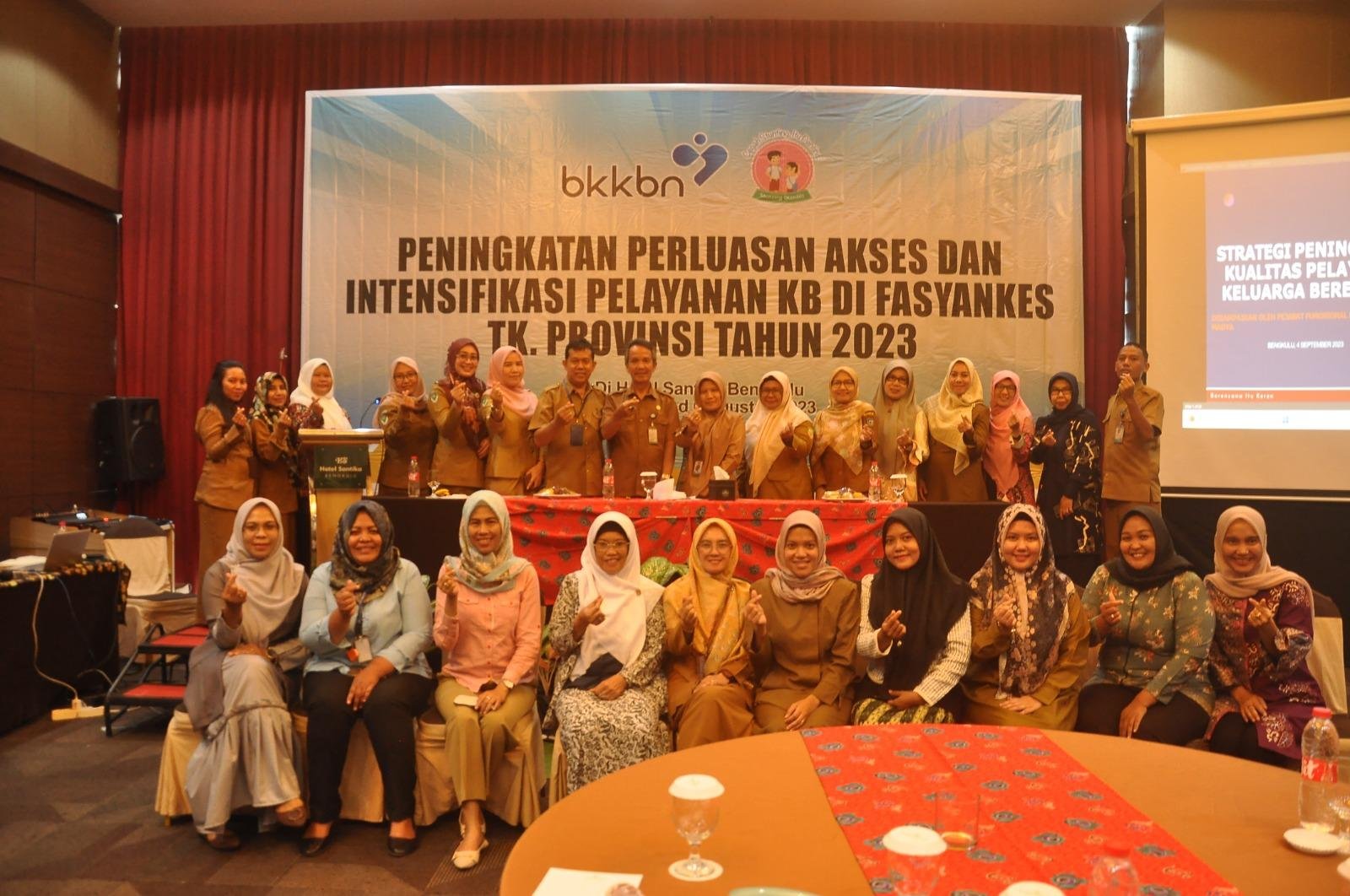 BKKBN Bengkulu gelar pertemuan dengan pihak terkait untuk membahas peningkatan fasilitas pelayanan kesehatan guna menekan kasus stunting di daerah ini.(Foto HB/Idris)