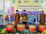 Gubernur Bengkulu, Rohidin Mersyah membuka acara pelatihan publik speaking untuk kalangan pelajar SMA/SMK di Kota Bengkulu. Acara ini dilaksanakan IPSA Bengkulu bekerja sama dengan Dinas Dikbud Provinsi Bengkulu.(Foto/Ist)