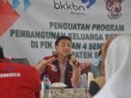 Sosiallisasi kampung khusus Plt Kepala BKKBN Bengkulu, Iqbal Apriansyah saat melakukan sosialisasi stunting di Bengkulu Selatan pada pekan ini.(Foto/Ist)