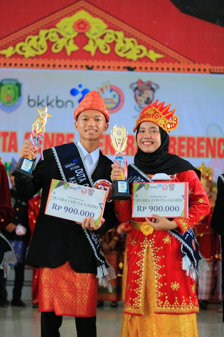 Siswa MAN I Bengkulu Tengah, Provinsi Bengkulu, meraih salah satu juara pada pemilihan GenRe tingkat kabupaten setempat.(Foto HB/Idris)