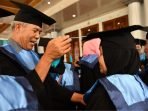 Wisuda Lansia Rejang Lebong Bupati Rejang Lebong, Syamsul Effendi mewisuda sebanyak 74 orang siswa lanjut usia (Lansia) dari dua sekolah lasia tanggu yang ada di daerah ini. Pendiria sekolah lansia ini untuk mengantisipasi meningkatnya jumlah warga lansia akibat meningkat usia harapan hidup.(Foto HB/Idris)