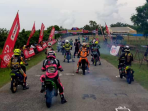 Kejuaraan balap motor yang diadakan di salah satu kota di Bengkulu.(Foto/Ist)