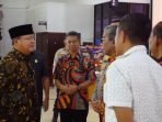 Gubernur Bengkulu Hadiri Keterangan Pers Di Polda Gubernur Bengkulu, Rohidin Mersyah saat menghadiri keterangan pers akhir tahun di Mapoda Bengkulu.(Foto/Ist)