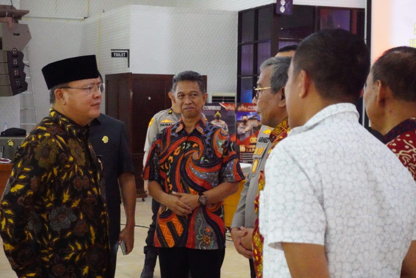 Gubernur Bengkulu, Rohidin Mersyah saat menghadiri keterangan pers akhir tahun di Mapoda Bengkulu.(Foto/Ist)