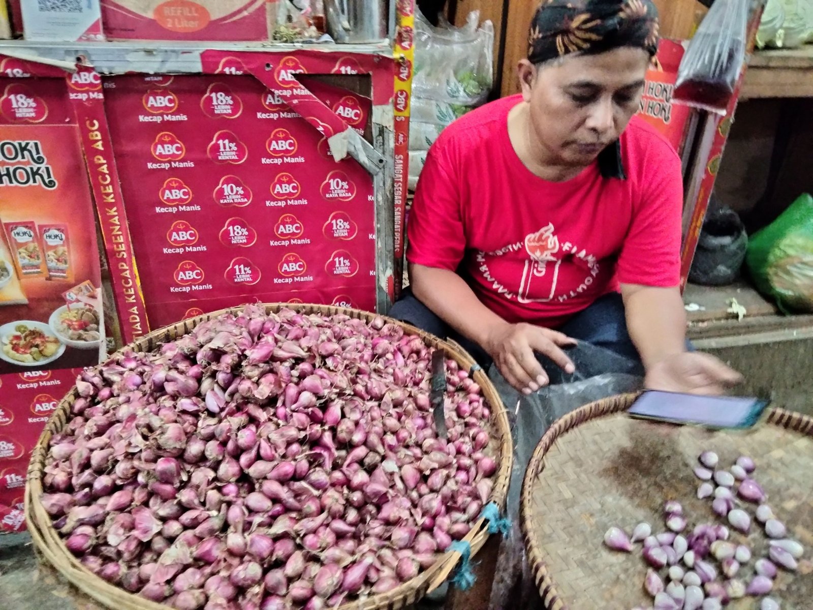 Harga Bawang Merah di Bengkulu Bergrak Naik awal Ramadan.(Foto/RRI)