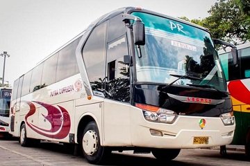 Bus AKAP PO Putra Raflesia siap angkut penumpang libur Natura tujuan Jawa dan Sumatera.(Foto-Ist)
