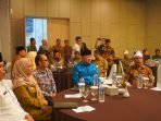 Gubernur Rohidin saat menghadiri acara Workhshop konsolidasi percepatan pengakuan masyarakat hukum adat Enggano, Bengkulu Utara.(Foto/Pemprov Bengkulu)