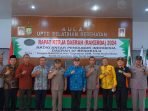 Gubernur Bengkulu Rohidin Mersyah foto bersama usia membuka Rakerda ORARI Bengnkulu.(Foto/Pemprov Bengkulu)