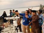 Hilal Terlihat Idul Adha Pemprov Bengkulu dan Kanwil Kemenang Bengkulu melakukan pemantuan hilal di mess pemda untuk memastikan pelaksanaan Hari Raya Idul Adha 1445 Hijriyah.(Foto/Pemprov Bengkulu)