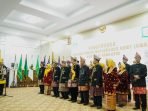 Lantik BMA Bengkulu Gubernur Bengkulu Rohidin Mersyah melantik dan mengukuhkan Pengurus Badan Musyawarah Adat (NMA) Provinsi Bengkulu masa bakti 2024-2029, di Balai Raya Semarak Bengkulu.(Foto/Pemprov Bengkulu)