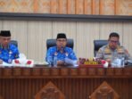 Asisten I Pemprov Bengkulu, Khairil Anwar memimpin rapat persiapan acara menyambut HUT Kemerdekaan RI ke-79 tahun 2024 pada 17 Agustus mendatang tingkat Provinsi Bengkulu.(Foto/Humas Pemprov Bengkulu)