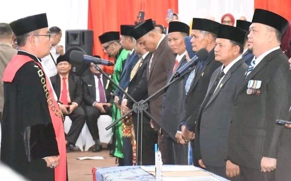 Pelantikan anggota DPRD Kota Bengkulu Masa Bakti 2024-2029.