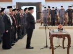 117 Pejabat Pemprov dilantik Sekda Isnan Fajri.