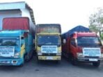 Truk siap mendistribusikan beras Byulog ke berbagai kecamatan di Rejang Lebong.(Floto-Dukumen)