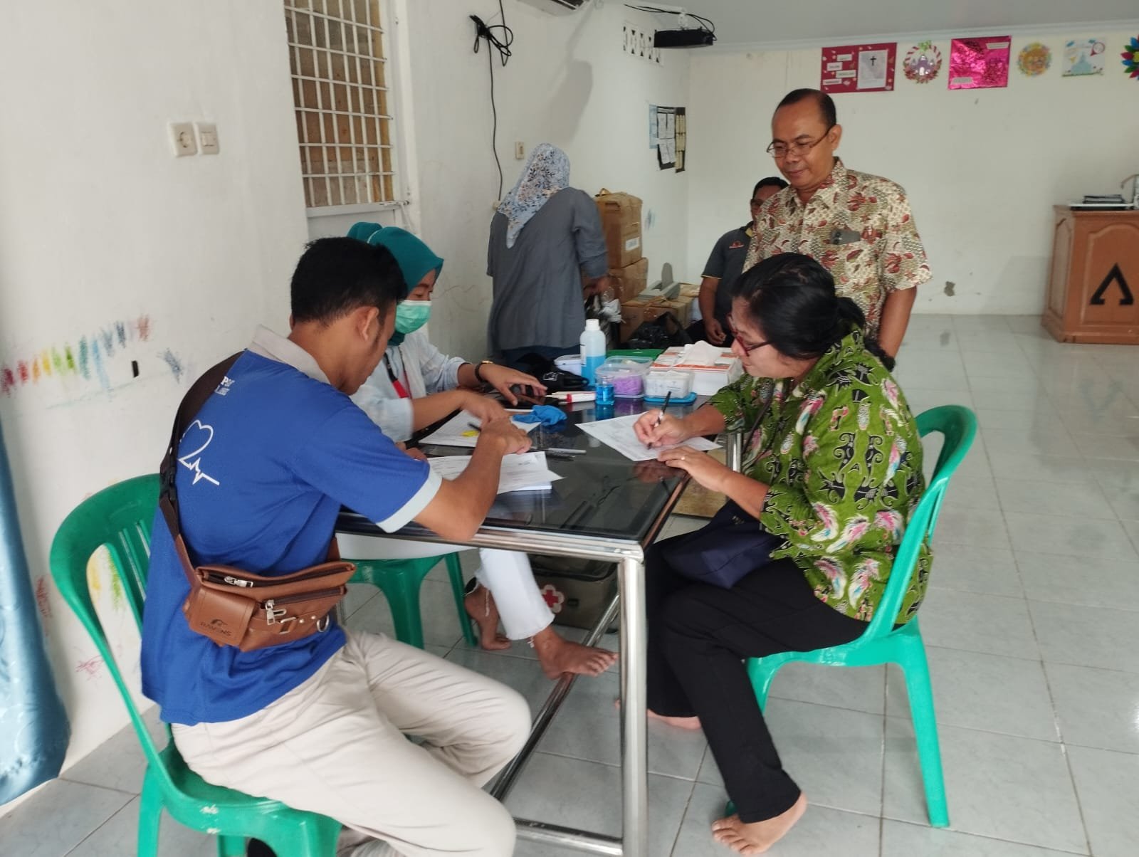 Panita Oikumene Natal 2024 Bengkulu menggelar aksi donor darah di Gerje HKI, Kota Bengkulu, Sabtu 21 Desember 2024.(Foto/Istimewa)