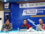 Kepala Kanwil DJP Bengkulu, Irfan memberikan menyampaikan realese Kinerja APBN dan APBD tahun 2024.(Foto-Istimewa)