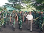 Lepas Purna Tugas Korem Bengkulu Acara pelepasan anggota TNI dan ASN Korem 041 Gamas Bengkulu, memasuki purnah tugas, Kamis 3 Jauari 2024.(Foto-Istimewa)