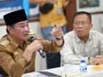 Plt Gubernur Bengkulu, Rosjonsyah dan Ketua DPRD Provinsi Bengkulu, Sumardi pimpin rapat kordinasi terkait pendangkalan pelabuhan Pulau Baai, di kantor PT Pelindo II Bengkulu, Selasa 7 Desember 2024.(Foto-Humas Pemprov Bengkulu)
