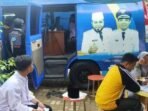 Mobil KTP Ke.liling Dukcapil Kota Bengkulu operasikan mobil keliling untuk melayani warga membuat dokumen kependudukan berupa KTP.(Foto-Istimewa)