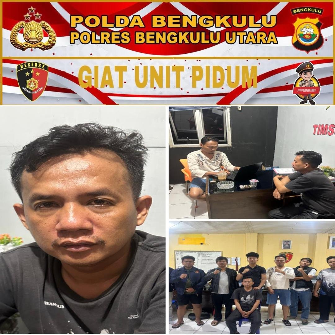 Oknum ASN Disdik Bengkulu Utara, AR ditangkap polisi menipu puluhan warga berhasil raup ratusan juta rupaih janjikan jadi guru bantu daerah.(Foto-Istimewa)