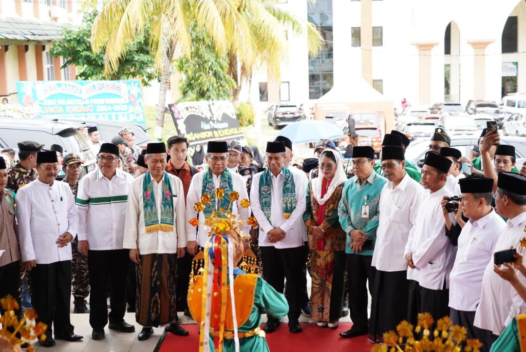 Pelantikan PWNU Bengkulu bertempat di asrama haji Bengkulu, Sabtu 8 Februari 2024.(Foto-MC Bengkulu)
