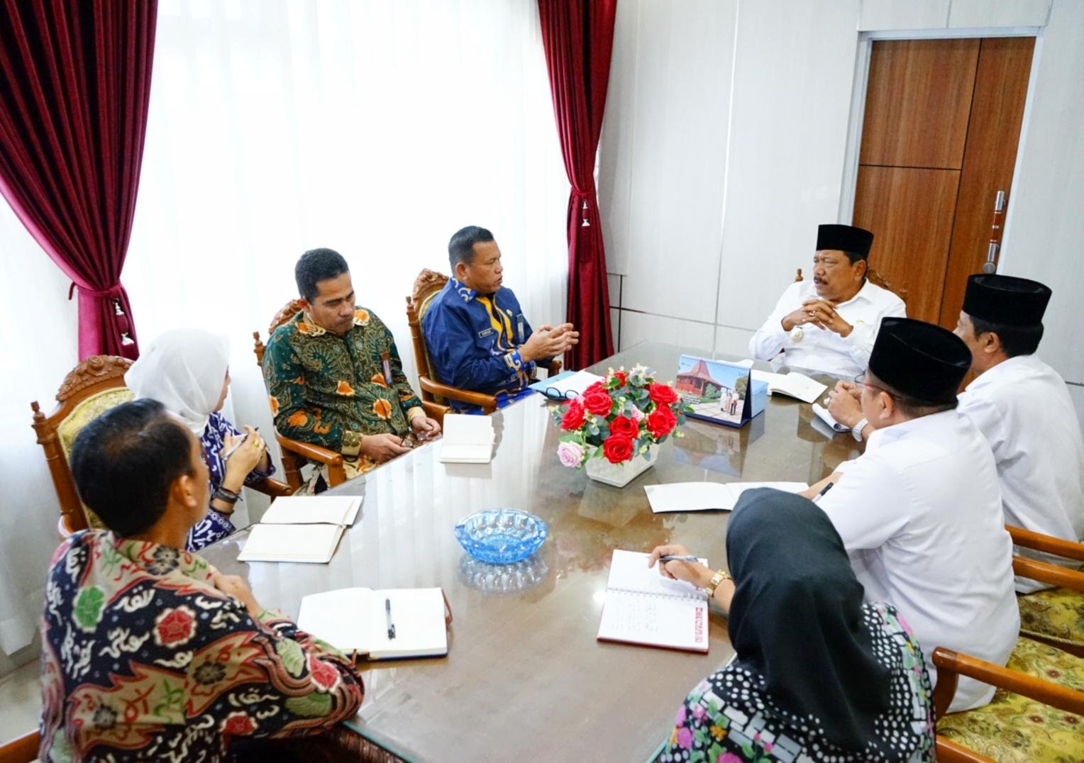 Wakil Gubernur Bengkulu, Mian menerima audensi Kepala BKBBN Bengkulu dan rombongan terkait program stunting, dan gizi buruk dan program MBG di kabupaten dan kota.(Foto-Istimewa)