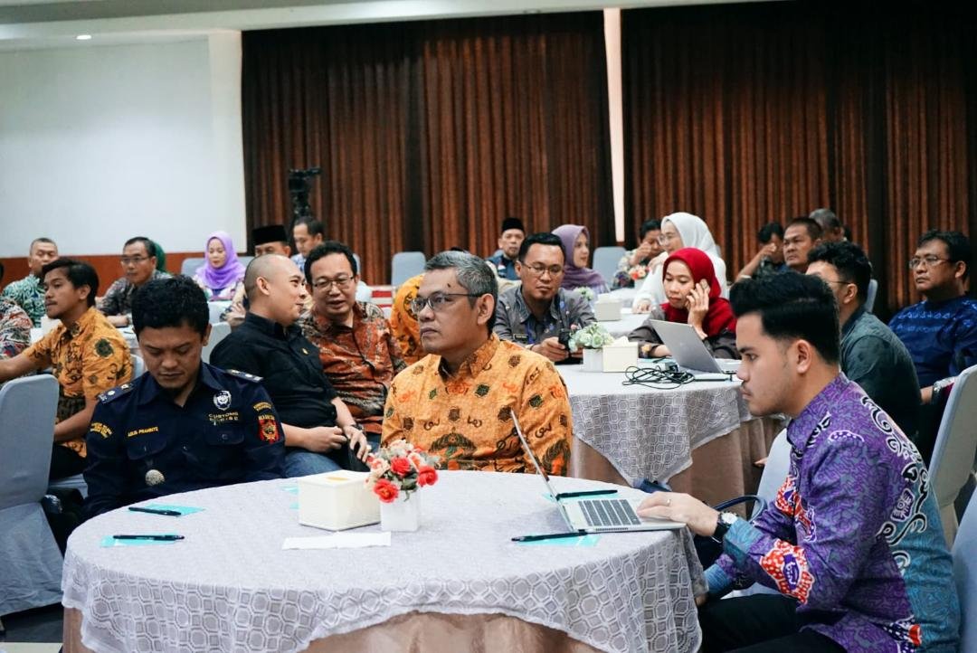 Kepala BI Perwakilan Bengkulu, Wahyu Yuwana Hidayat menghadiri acara strategis dorong peningkatan investasi dan ekspor Bengkulu tahun 2025.(Foto-MC Bengkulu)