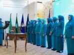 Pengurus TP PKK Bengkulu Dilantik Ketua dan Pengurus TP PKK Provinsi Bengkulu lantik masa bakti 2025-2030, di Balai Raya Semarak Bengkulu, Rabu 5 Maret 2025.(Foto-MC Bengkulu)