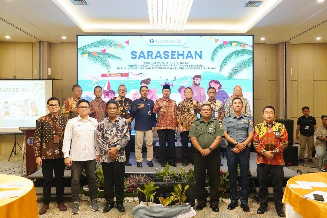 Acara Saresehan Perekonoomian Bengkulu diselenggarakan Perwakilan Bank Indonesia Bengkulu.(Foto-MC Bengkulu)