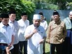 Gubernur Bengkulu, Helmi Hasan, Wali Kota Bengkulu, Dedy Wahyudi (paling kanan) serta Sekda Bengkulu, Herwan Antoni menyampaikan pengarahan persiapan masak akbar bersama Willei Salim, Rabu lusa.(Foto/MC Bengkulu)