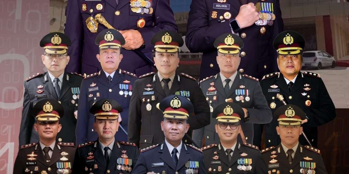 Kapolda Bengkulu, Irjen Pol Mardiyono foto bersama para pejabat Polda setempat.(Foto/Ist)