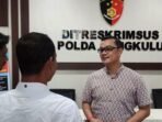Kasubdit Tipidkor Ditreskrimsus Polda Bengkulu, Kompol Muhammad Syahir Fuad Rangkuti.(Foto HB/MIK)