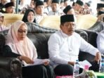 Wakil Gubernur Bengkulu, Mian hadiri pengajian rutin Istighosah Ahad Legi di Desa Mojorejo, Kecamatan Selupu Rejang, Kabupaten Rejang Lebong.(Foto/MC Bengkulu)