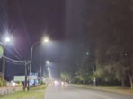 Lampu Jalan Pantai Panjang Kawasan objek wisata Pantai Panjang kini terang benderang pada malam hari setelah dipasang sebanyak 226 unit lampu jalan di kawasan tersebut.(Foto/Ist)