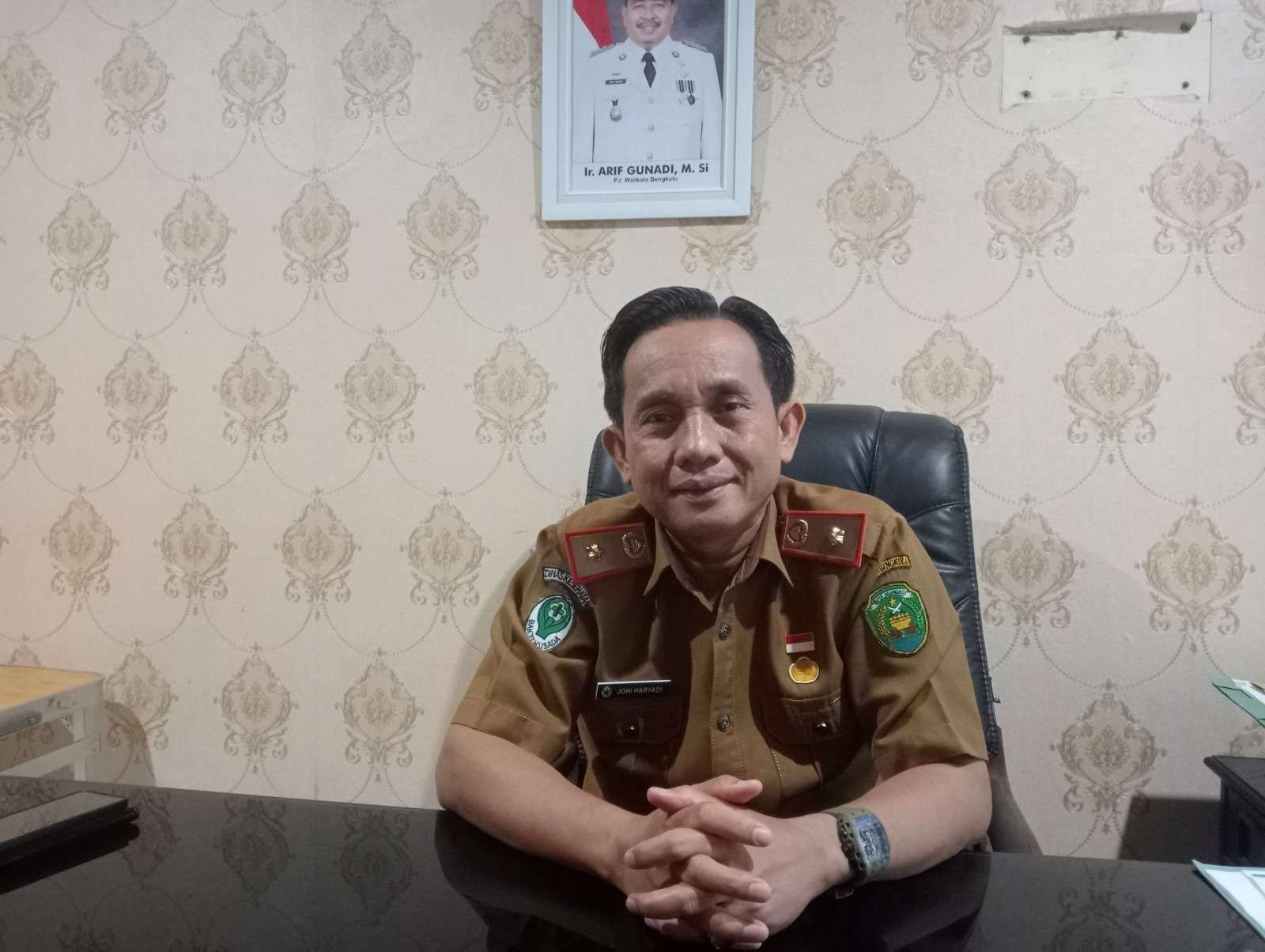 Kadis Kesehatan kota Bengkulu Kepala Dinkes Kota Bengkulu, Joni Haryadi Thabrani.(Foto/Dok)