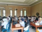 Peserta Bimtek Manajemen Risiko BS Kantor Inspektorat Bengkulu Selatan menggelar kegiatan Bimtek Manajemen Risiko. Acara ini dibuka Sekda setempat, Sukarni.(Foto/Ist)