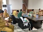 Pj Sekda Herwan Antoni didampingi sejumlah pejabat Pemprov Bengkulu mengikuti rapat koordinasi dengan Kemenko Infrastruktur terkait Inpres Enggano.(Foto/Ist)