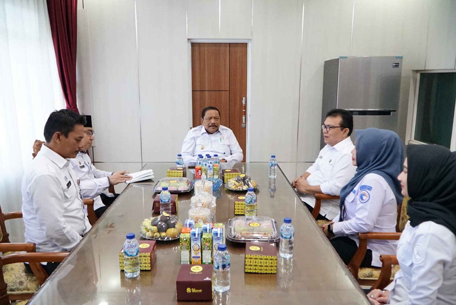 Wagub Bengkulu, Mian menerima silaturahmi Kepala Kanwil Kemenkum HAM Sumsel dan Bengkulu.(Foto/Ist)