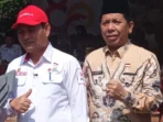 Hardianto Kepala Bapenda Provinsi Bengkulu, Hardianto (kanan) bersama Penjabat Sekdaprov Bengkulu, Herwan Antoni.(Foto/Ist)