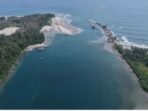 Tampak pintu alur keluar masuk Pelabuhan Pulau Baai, Bengkulu.(Foto/Ist)