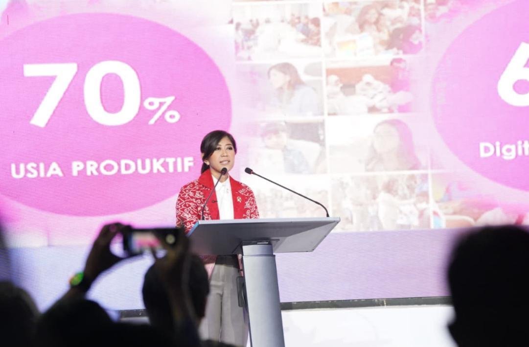 Menteri Komunikasi dan Digital Republik Indonesia (Menkomdigi) Meutya Hafid pada peluncuran laporan IMDI 2025 di Ganara Art Space fX Sudirman, Jakarta, Kamis 2 Oktober 2025, dihadiri oleh 450 pemangku kepentingan kunci.(Foto/Ist)