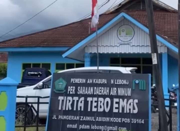 Kantor PDAM Tirta Tebo Mas Kabupaten Lebong.(Foto/Ist)