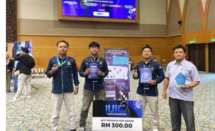 Tim mahasiswa jurusan tehnik mesin,Fakultas Tenkik Universitas Bengkulu berhasil meraih juara pada kompetisi mesin internasional di Malaysia akhir Oktober 2025 lalu.(Foto/Ist)