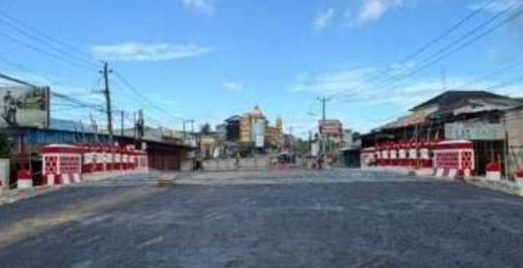 Jembaran Tebeng Jembatan Tebeng yang selesai dibangun dalam waktu dekat ini akan diresmikan Wali Kota Bengkulu, Dedy Wahyudi.(Foto/Ist)