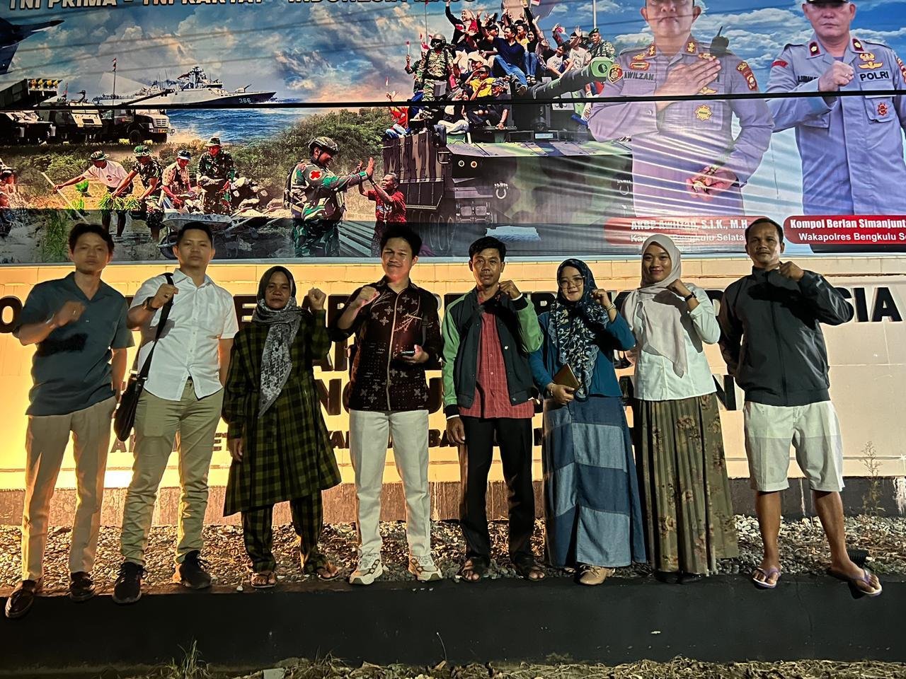 Kuasa hukum mempertanyakan petani Pino Raya korban penembakan petugas keamanan PT ABS diperikan Polres Bengkulu Selatan.(Foto/Walhi Bengkulu)