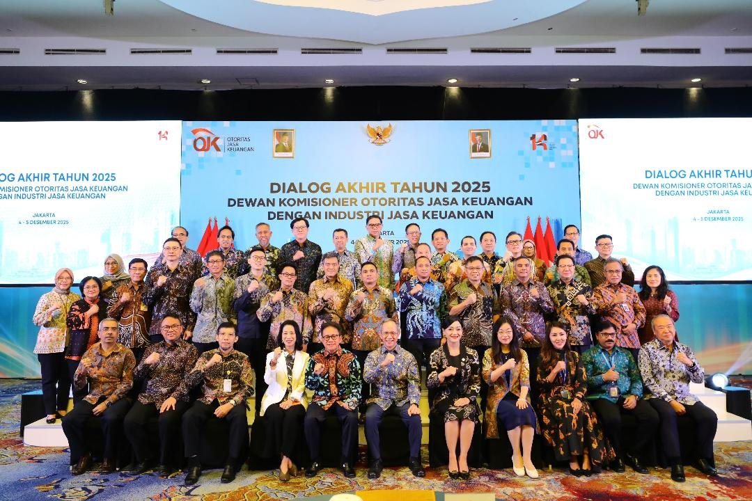 OJK Geloar Dialog Akhir Tahun OJK gelar pertemuan akhir tahun dengan para pelaku industri jasa keuangan di Jakarta, Kamis 4 Desember 2025.(Foto/Ist)